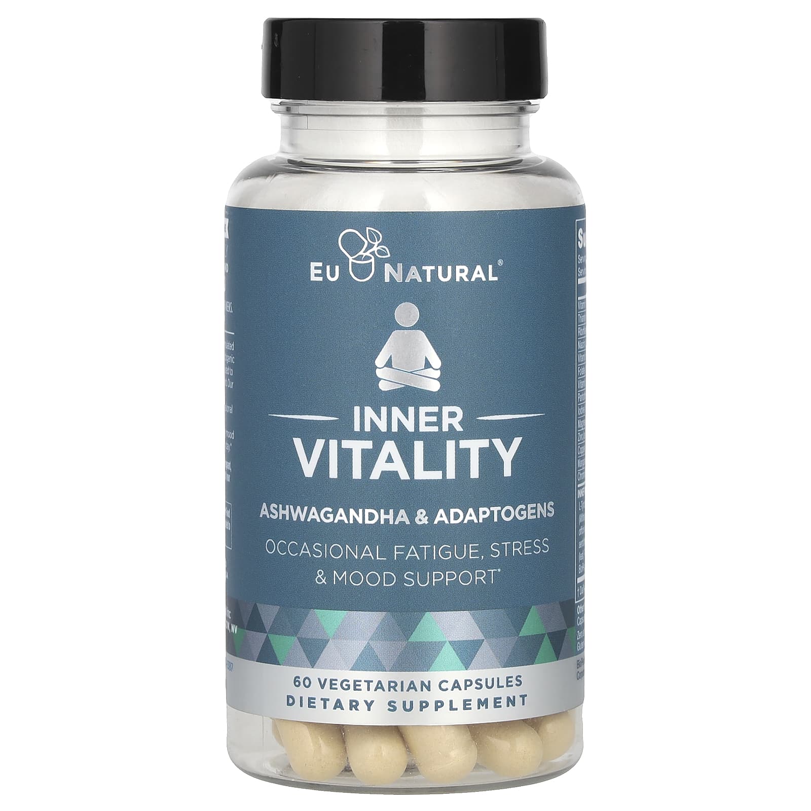 EU Natural, Inner Vitality, 60 Vegetarian Capsules UPC 855244008196 | HiLife Vitamins